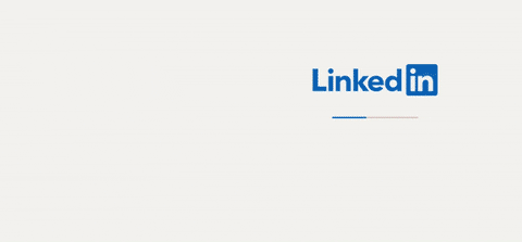 Animated LinkedIn marketing illustration